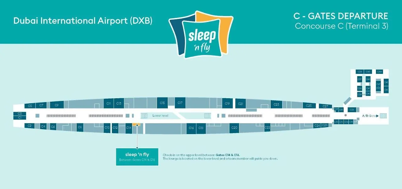 Sleep 'N Fly Sleep Lounge, C-Gates Terminal 3 - Transit Only Hotel Dubai 0*,  United Arab Emirates